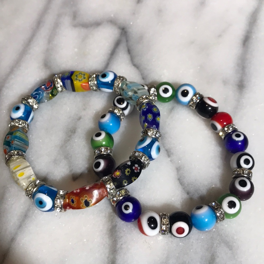 Evil Eye Bracelets Set of Two